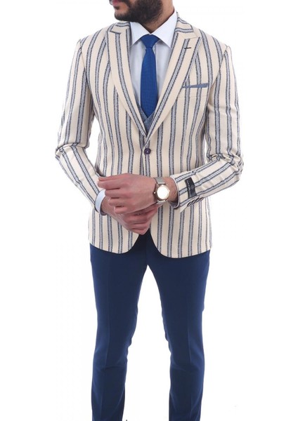 Kombinli Slimfit Yelekli Takım Elbise fiyatları