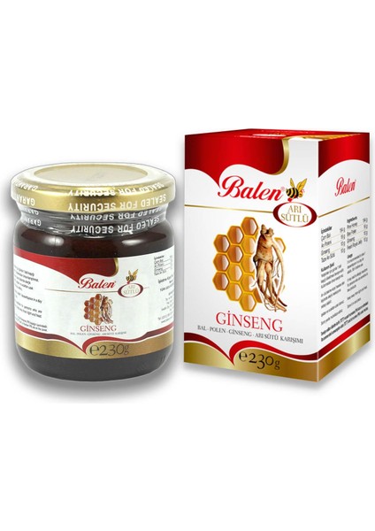 Bal Polen Kırmızı Ginseng Arı Sütü Karışımı 2 x 230 gr