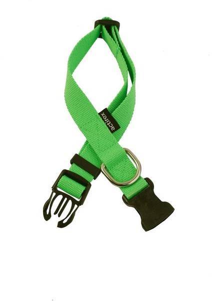 Actirex Neon Yumuşak Doku Ayarlanabilir Köpek Boyun Tasma Green 35-58 cm