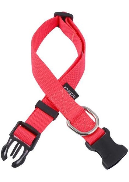 Actirex Neon Yumuşak Doku Ayarlanabilir Köpek Boyun Tasma Red 45-70 cm
