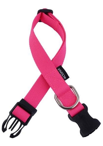 Actirex Neon Yumuşak Doku Ayarlanabilir Köpek Boyun Tasma Pink 40-65 cm