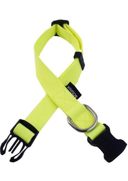 Actirex Neon Yumuşak Doku Ayarlanabilir Köpek Boyun Tasma Yellow 40-65 cm