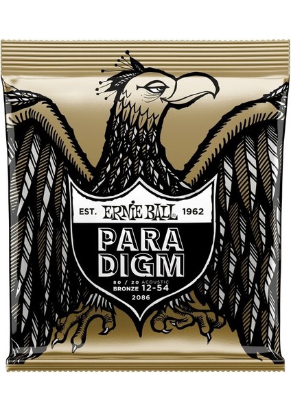 Ernıe Ball P02086 Paradigm Medium Light 80/20 Bronz 12-54 Akustik Gitar Tel Seti fiyatları