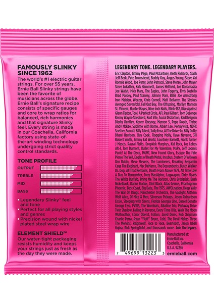 Ernieball P03223 Super Slınky 3 Pack Elektro Tel (3lü Paket)