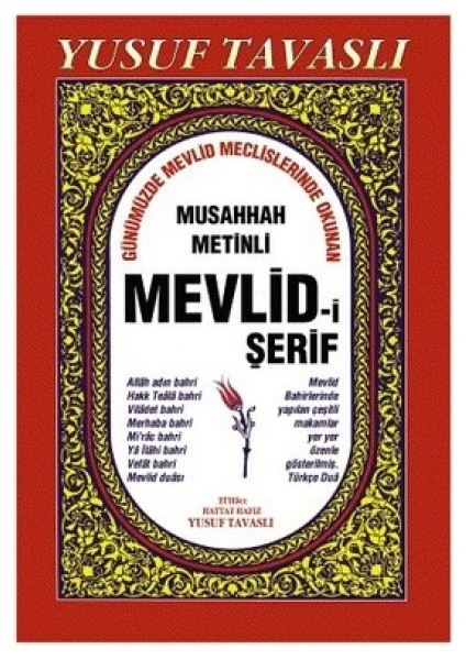 Musahhah Metinli Mevlidi Şerif   -Yusuf Tavaslı