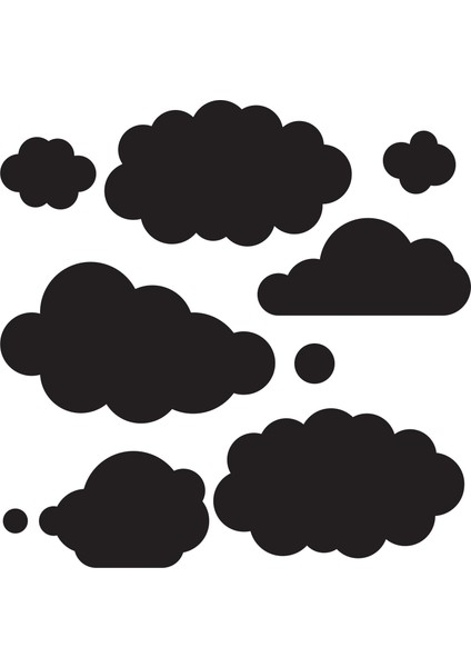 HD174 Bulut Home Dekor Stencil 45X45