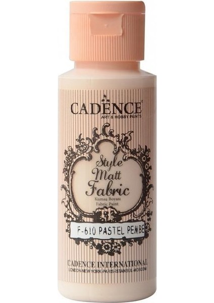 610 Pastel Pembe Kumaş Boyası 59ML(CC)