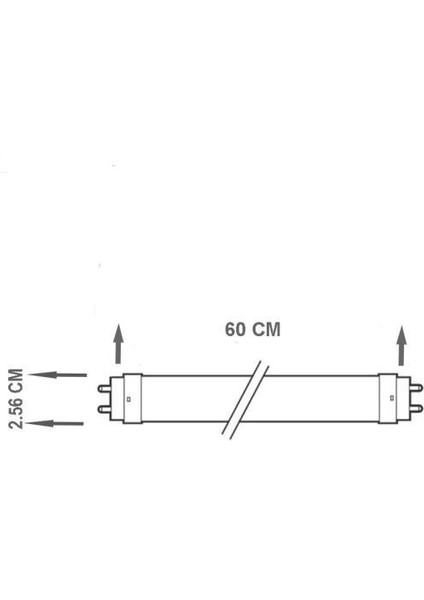 Substitube 8W LED Floresan Günışığı 840 60 cm