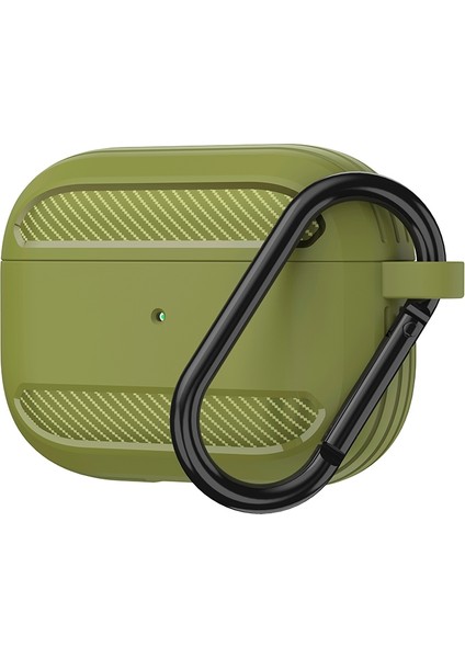 Airpods Pro Için Kablosuz Kulaklık Koruyucu Kılıf (Çim Yeşil) (Yurt Dışından)