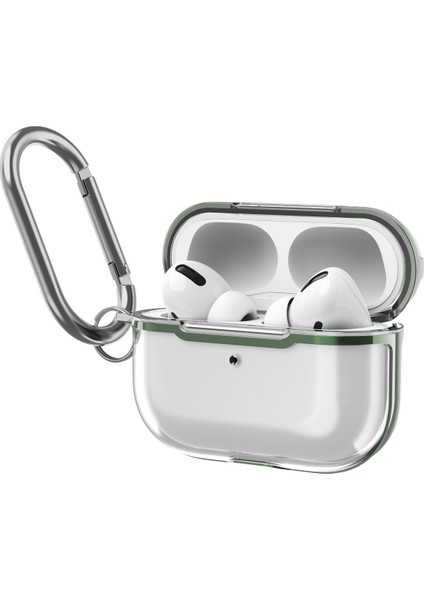 Airpods Pro Için Kulaklık Koruyucu Kabuk (Şeffaf + Yeşil) (Yurt Dışından) fırsatları