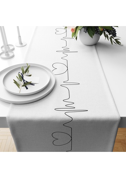 Kırlent Runner Set Çift Tarafı Baskılı Kırlent Kılıfı 3 Lü 45X45 cm Runner 40X140 cm Set modelleri