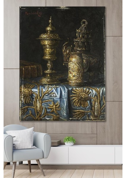 50X70 Antika Ibrik Duvar Kanvas Tablo