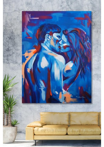 90X130 Cold Couple Duvar Kanvas Tablo