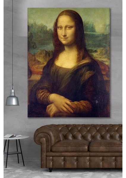 90X130 Mona Lisa Duvar Kanvas Tablo