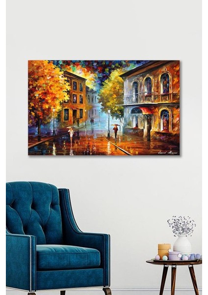 90X130 Sonbahar Sanatsal Duvar Kanvas Tablo