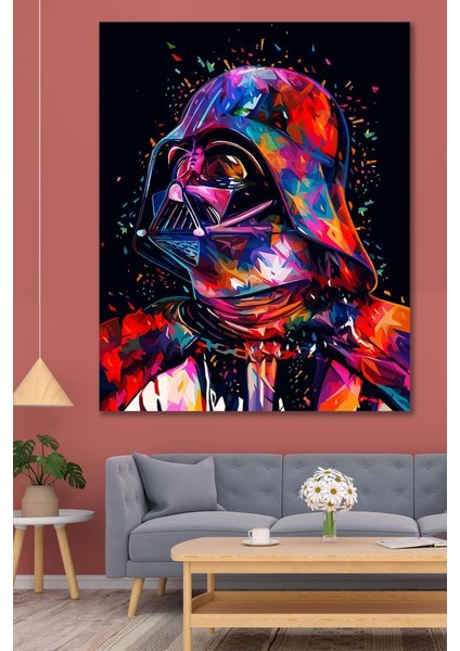 Hediyeler Kapında 100X140 Darth Vader Painting Duvar Kanvas Tablo