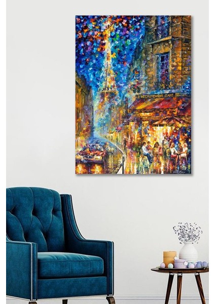100X140 Sokak Sanatsal Duvar Kanvas Tablo