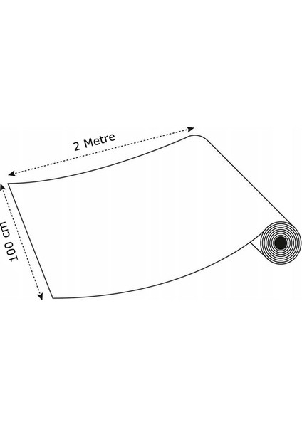 Renklendir Hayatını Mobilya Dolap Kaplama Folyosu Parlak Beyaz 100CM x 2 Metre