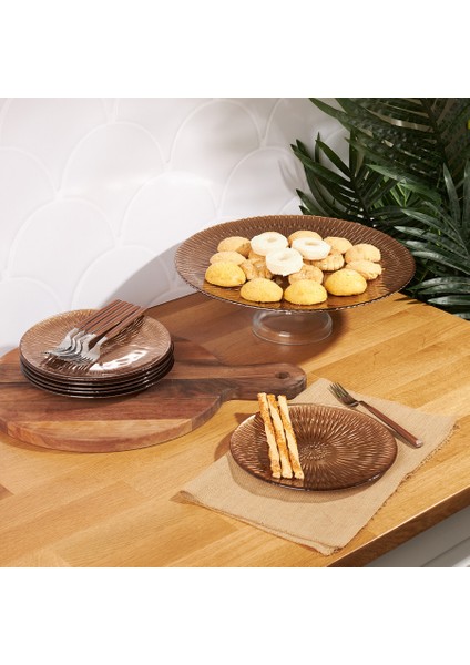 Merta Altın 8 Parça Pasta Takımı