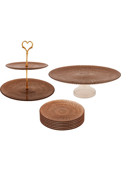 Merta Altın 8 Parça Pasta Takımı fırsatları