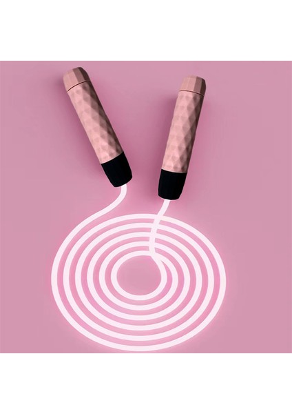 LED Şeffaf Fiber Optik Işıklı Ayarlanabilir Atlama Ipi (Yurt Dışından)