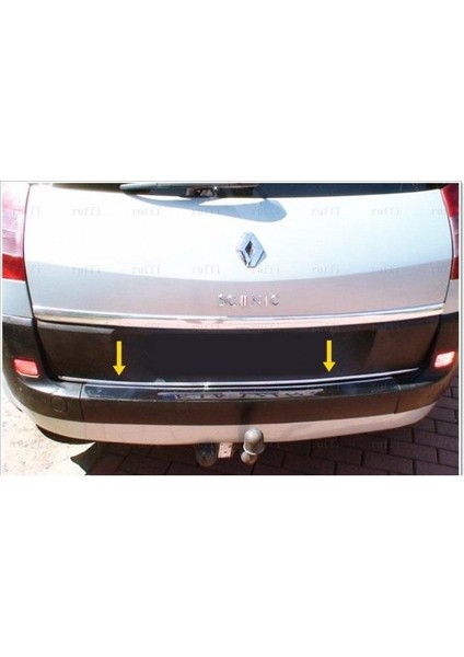 Renault Scenic 2 Krom Alt Bagaj Çıtası 2005 Üzeri P. Çelik