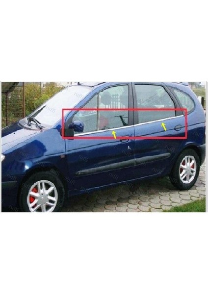 Renault Scenic 1 Krom Cam Çıtası 4 Prç. 2001-2005 Arası P. Çelik