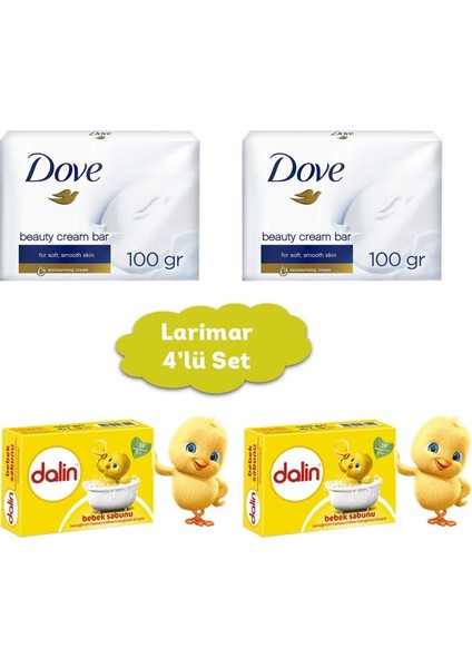 Et Dove Cream Bar 100 G 2 Adet ve Dalin Sabun 100 G