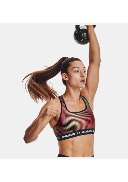 Kadın Armour® Mid Çapraz Sırtlı Baskılı Spor Sütyeni 1361042-002 fiyatları