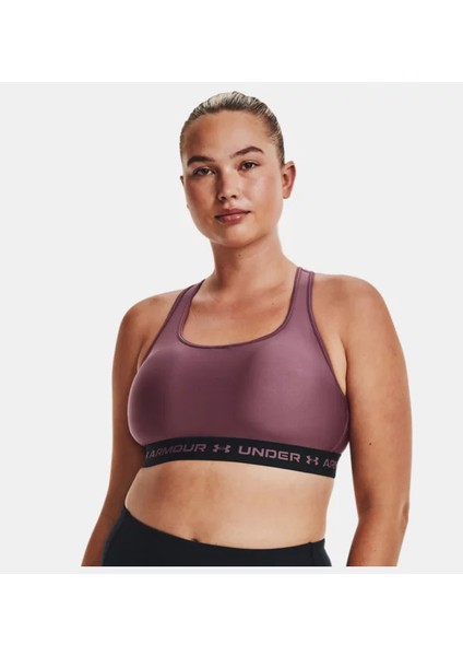 Kadın Armour® Mid Çapraz Sırtlı Spor Sütyeni 1361034-554