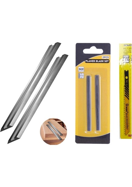 Planya Bıçağı 82 mm Elmas Planer Jilet Tipi Planya Yedeği ve Uç