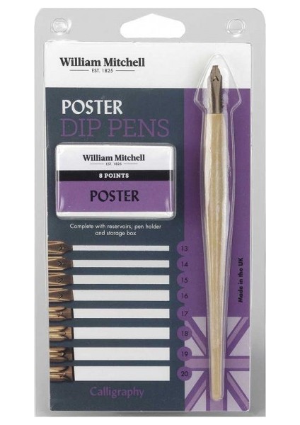 : Poster Dip Pens : 8 Uç