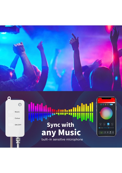 Akıllı LED Peri Işıkları 5m 16.4ft 50 LED (Yurt Dışından) modelleri