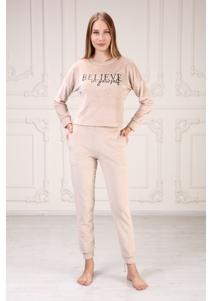 Kadife Kadın Pijama Takım