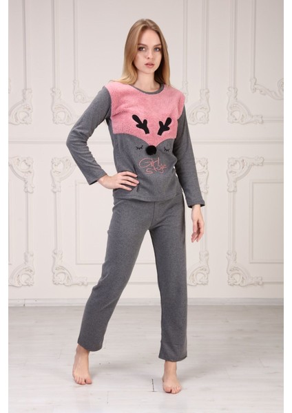 Baskılı Interlok Kadın Pijama Takım