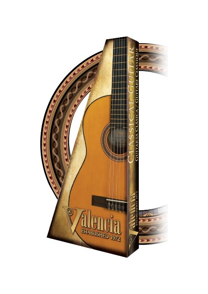 Klasik Gitar 4/4 Kırmızı Sunburst Sap Çelikli