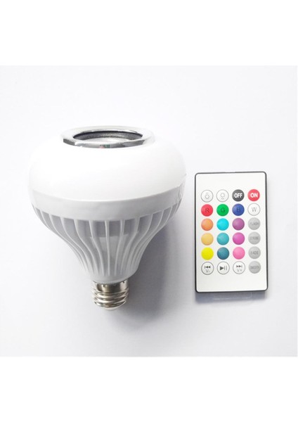 Müzikli Renkli Bluetooth LED Ampül 12W