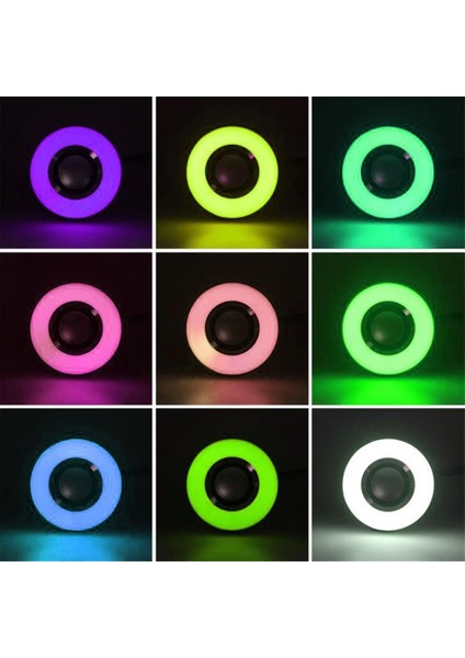 Müzikli Renkli Bluetooth LED Ampül 12W