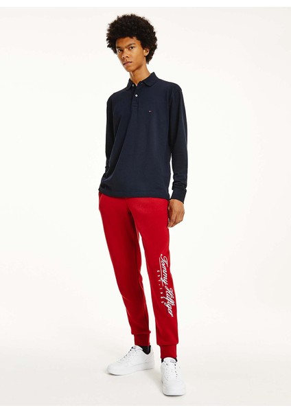 Polo Yaka Regular Fit Düz Mavi Erkek T-Shirt