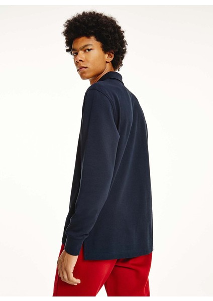 Polo Yaka Regular Fit Düz Mavi Erkek T-Shirt indirimleri