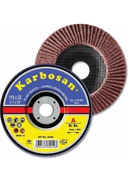 Flap Disk Zımpara 115 mm 60 Kum 2 Adet