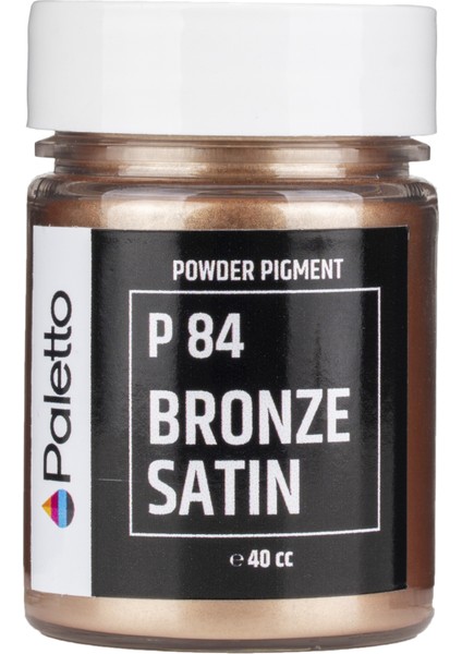 P84 Saten Bronz Metalik Toz Pigment Epoksi Boya 40CC