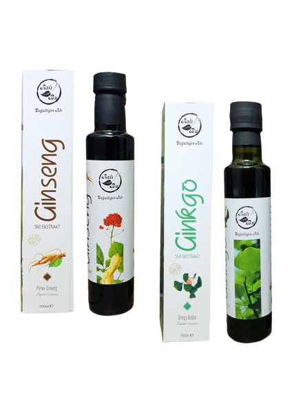 Ginseng Ekstraktı 250 ml & Ginkgo Biloba Ekstraktı 250 ml