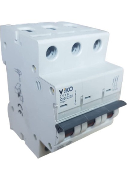 3x20A C/3ka Otomatik Sigorta Viko