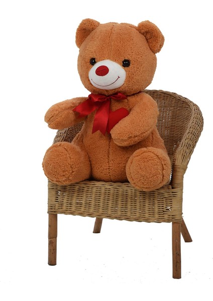 Sevgiliye Özel Armağan - 80 cm Kalp Tutan, Oturan Sevimli Peluş Ayı fiyatları