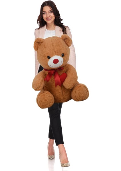 Sevgiliye Özel Armağan - 80 cm Kalp Tutan, Oturan Sevimli Peluş Ayı fırsatları