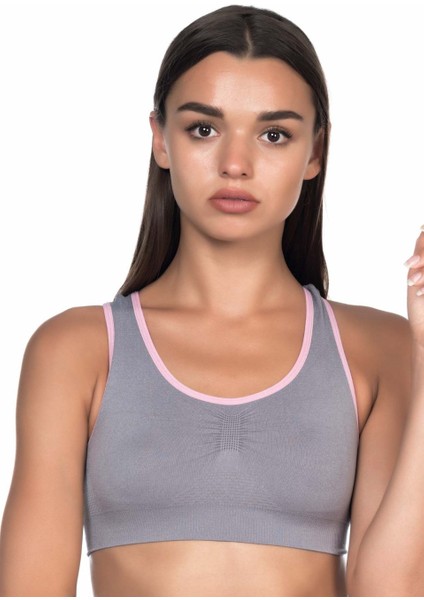 Gri Pembe Emay 4024 Double Sütyen Korse modelleri