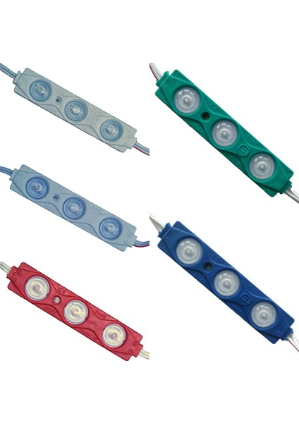 Mercekli Modül LED 1.5W - 7 Farklı Renk Gün Işığı-60 Adet