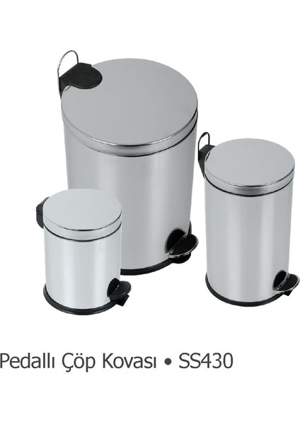 Deppot Pedallı Çöp Kovası 12 Lt P.640012