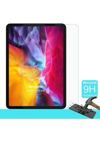 Apple iPad Pro 12.9'' 2021 5. Nesil (A2378-A2461-A2379-A2462) Temperli Cam Ekran Koruyucu